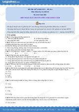 Đề thi giữa kì 1 KHTN 8 Cánh diều - Đề số 4